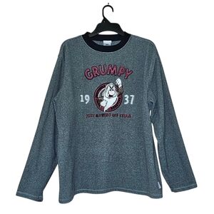 Vintage Disney Store Grumpy Fleece Sweatshirt - Unisex